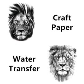6 Pcs Lion Temporary Tattoo Stickers Tiger Face Fake Tattoo Stickers Body Art Tattoos For Men Women