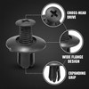 Pack of 100 Nylon Car Mounting Clips, Expansion Rivets and