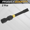 sourcing map 2pcs SL5 Slotted Impact Screwdriver Bits 5mm Slotted