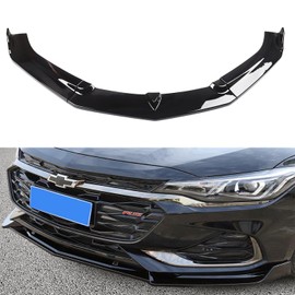 MUCO New Front Bumper Lips Compatible with Chevy Camaro Sedan 16 17 18 19 20 21 22 23 24 Car Front Spoiler-Gloss Black ZL1-Style Front Lip - 3pcs