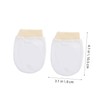 Ipetboom 3 Pairs Mittens Newborn Protective Scratch Resistant Gloves Soft
