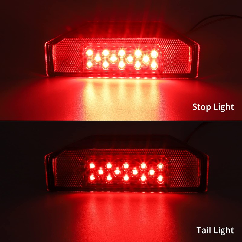 Partsam 2Pcs Rear UTV Tail Light Assembly, Compatible with Polaris