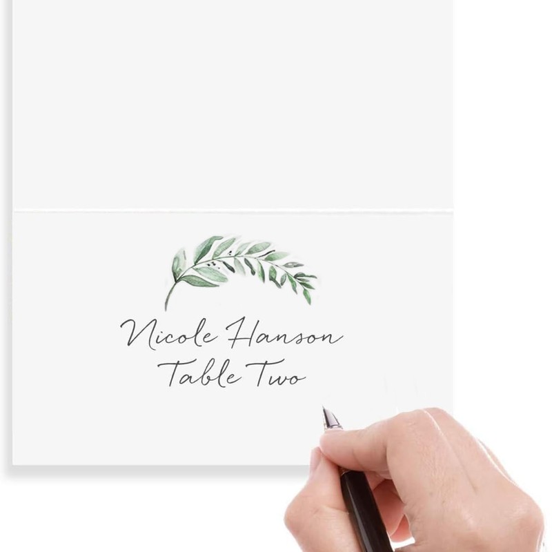 Yharnamite 50 Pcs Place Cards for Table, Wedding or Party