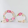 Weddingstar Large Round Disposable Paper Party Plates - Modern Floral