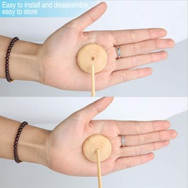 Mini Wooden Blackboard, 8Pcs Small Message Boards, Love Heart Shape Food Signs with Easel Stand, Chalkboard Signs Chalk Boards for Tables Wedding, Party, Table Numbers, Food Signs, Event Decor