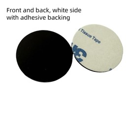 125kHz T5577 RFID Coin tag with Adhesive Backing for Identity Key Tags That can be rewritten with a Diameter of 25mm Black NFC tag(10PCS)