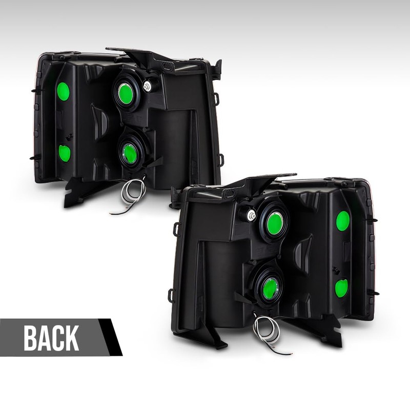 G-PLUS LED DRL Headlights, Fit Chevy Silverado 2500 3500 &