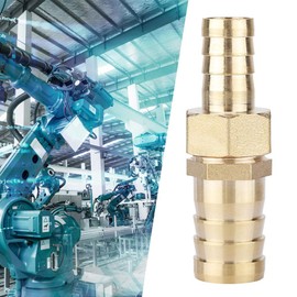 BuyWeek Reducing Bushing with Barbs, Brass Pipe Fitting, Female Thread, Reducing Adapter, Pipe Fitting, Connection Adapter (14-19 mm)