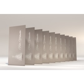 'Friends – Figurine – Dreaming Tree Lamp Grey Folding Cards Set of 10 Christmas Cards and Envelopes, even printable