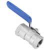 Ball Valve, 1pc Stainless Steel SS304 Reduced Port Pipe Ball