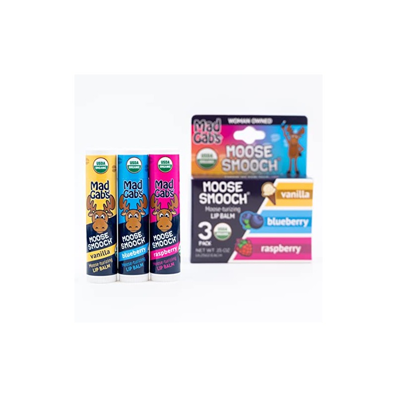 Mad Gab's Moose Smooch Lip Balm | Moisturizing and Certified