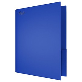 iScholar Twin Pocket Poly Portfolio with Prongs, Letter Size, Single Portfolio, Color May Vary (30401)