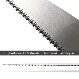 DENKO SEKKA Woodworking Saw Replacement Blade, Japanese Pull Saw for Woodworking and Wood Craftsmanship, Long Handle with Precision Blade and Cutting Power, Heavy D (Woodworking Saw Replacement Blade)