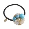 [ヴxante-nu] vingtaine Turquoise Color Mix Circle Ethnic heaakuse Hair Elastics