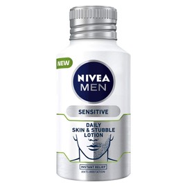 Pack of 3 NIVEA MEN Skin & Stubble Face Moisturiser for Sensitive Skin 125ml