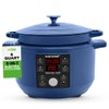 6 Quart Electric Dutch Oven | 1500W 5-in-1 Enamel Coated