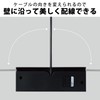elecom Power Strip Design Tap Angle Corner 4 Outlets 2.0m