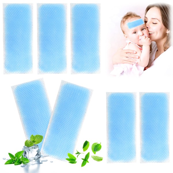 50 Pieces Ice Gel, Cooling Patches, Cooling Patches, Cooling Headache Cold Patch for Fever, Fever Relief, Relieve Tiredness