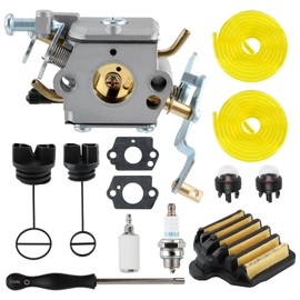 AUTOKAY 573952201 Carburetor Kit Fits for Poulan Pro PP5020AV PP5020 PP5020AVX PP4818A PP4818AVX 2 Stroke Gas Chainsaw, for Craftsman Chainsaw, Replace Zama C1M-W47 Carb
