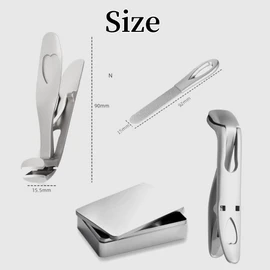 Sherum Clipmaster Pro, Cumuul Clipmaster Pro, Sherum Nail Clipper for Seniors, Ergonomic Angled Head Senior Toenail Clipper Set, Large Angled Head Nail Clippers with Wide Opening