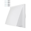 White Wall Vent Hood with Gravity Flap | Durable ASA