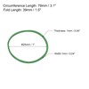 sourcing map 100 Pack Rubber Band Stretchable Rubber Elastic Band