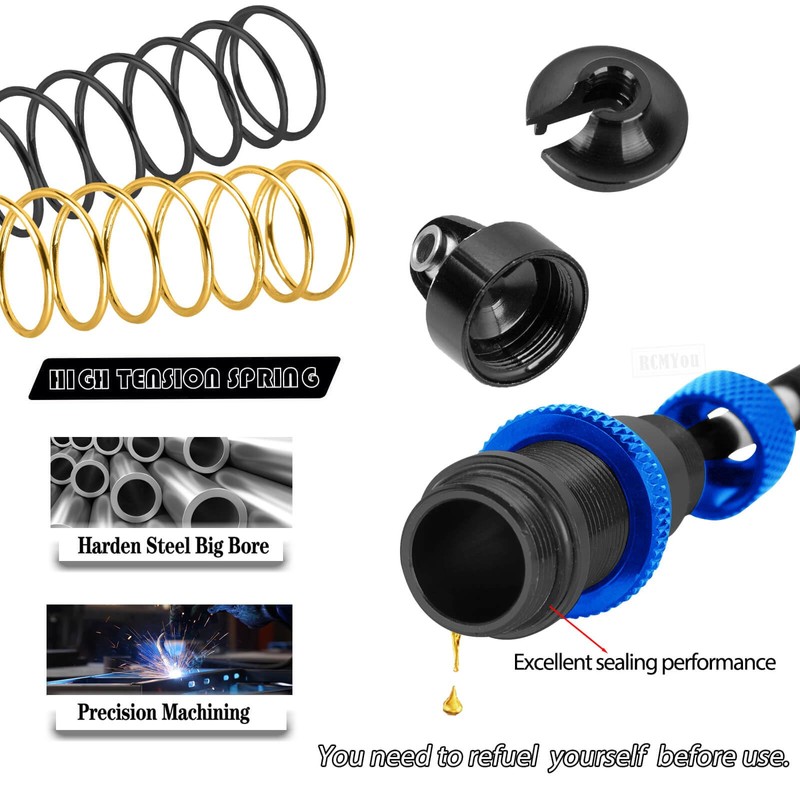 RCMYou RC Aluminum Alloy Shocks Upgrades Part for 1/16 Mini