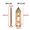 zalati Hammer Drive Anchor 60pcs Drywall Self-Drilling Anchor Screws Anchor
