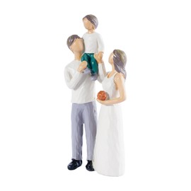 Brizoria Family Figurines Home Decor Mother and Son Figurine Carved Wood Look Resin Statue 1st for New Mom First for New Dad Sweet New Parents Gifts