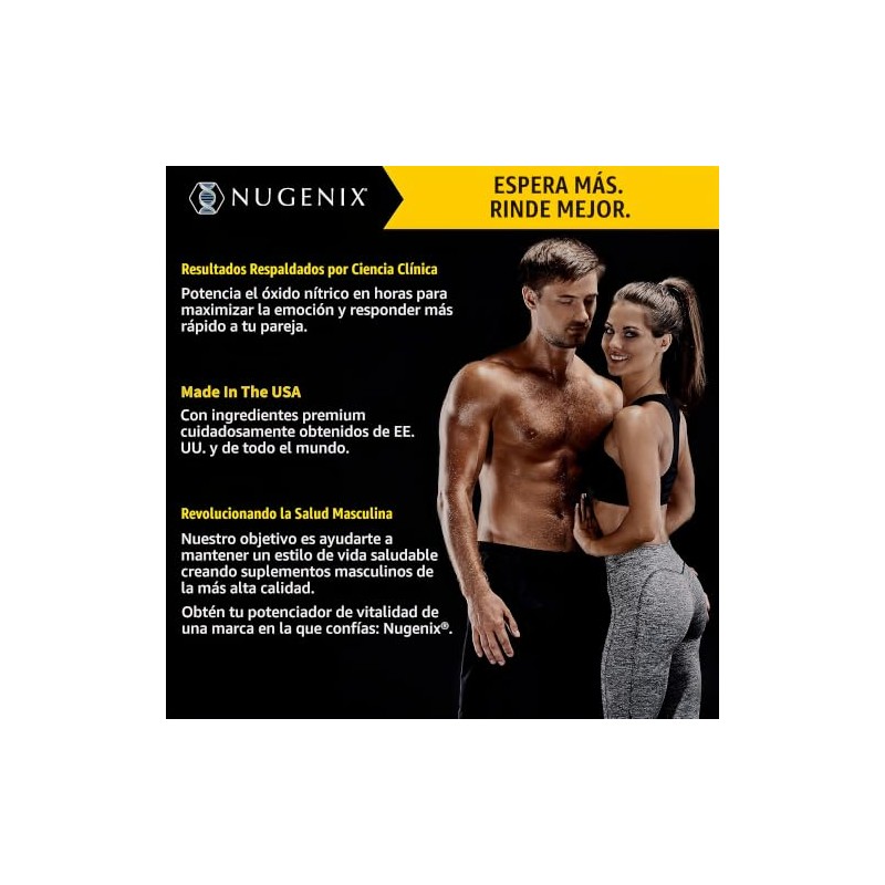 Nugenix- “Perform, Óxido Nítrico y Refuerzo de Vitalidad para Hombres