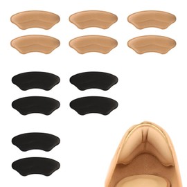 Almohadillas de Talón, 6 Pares Talonera para Zapatos, Protectores de Tacón, Adheribles para Zapatos de Mujer y Hombre