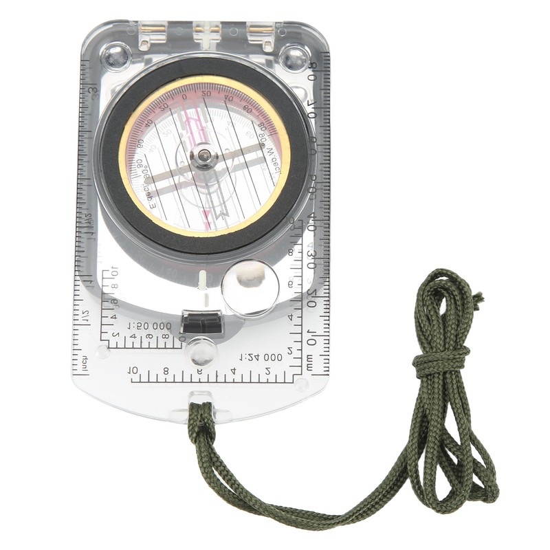 Multifunctional Card Compass Portable Map Directional Compass Outdoor Adventure Equipment
