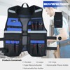 MELOTOUGH Tool Vest for Men Reflective Safety Tool Vest with