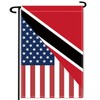 Trinidad and Tobago USA Friendship Garden Flag,18×12 inch Trinidad&Tobago Decor,Heavy