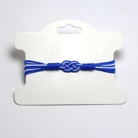 HARACRAFT Blue and White Infinity Bracelet, Scotland, Finland, Uruguay, Israel and More Country Flag Color Bracelet, Surfer String Wrist Wrap Bracelet Lucky and Protection