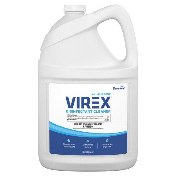VIREX CBD540557 All Purpose Disinfectant Cleaner - Kills 99.9% of Germs and Eliminates Odors, Ready-to-Use Liquid Refill, 1-Gallon