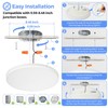 SunRider 2-Pack LED Flush Mount Ceiling Light Fixture with Night
