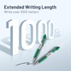 Wiaziert BallPoint Pens Bulk, 50 Pack (Green Ink), No Bleed