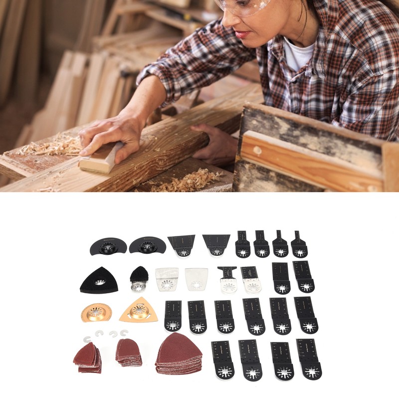 120 Pcs Oscillating Multitool Accessories Saw Blades Durable Quick Release
