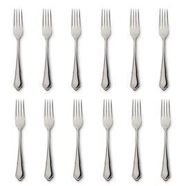 Grunwerg Durbarry Table Forks TAFDBR, 18/0 Stainless Steel, Set of 12