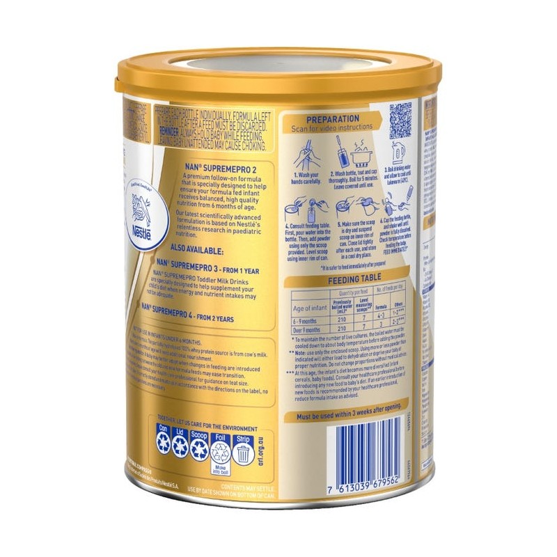 Nestle NAN SupremePro 2 Follow-On Formula (From 6 Months) 800g