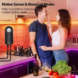 Wefomey 10Ft Rgb Led String Light Kit With Motion Sensor Music Sync Decor 180 Leds