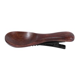 Baluue Spoon Shape Wooden Hair Clip Alligator Barrette for Women Stylish Minimalist Accessory for Everyday Wear Handbag Decoration Elegant Hair Types