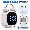 Super Loud Digital Alarm Clock with Dual Bell – LED