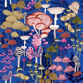 furn. Amanita Duvet Cover Set, Cobalt, Single