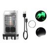 Keychain Flashlight 900LM White LED IP65 Waterproof Magnetic Tail Fluorescent