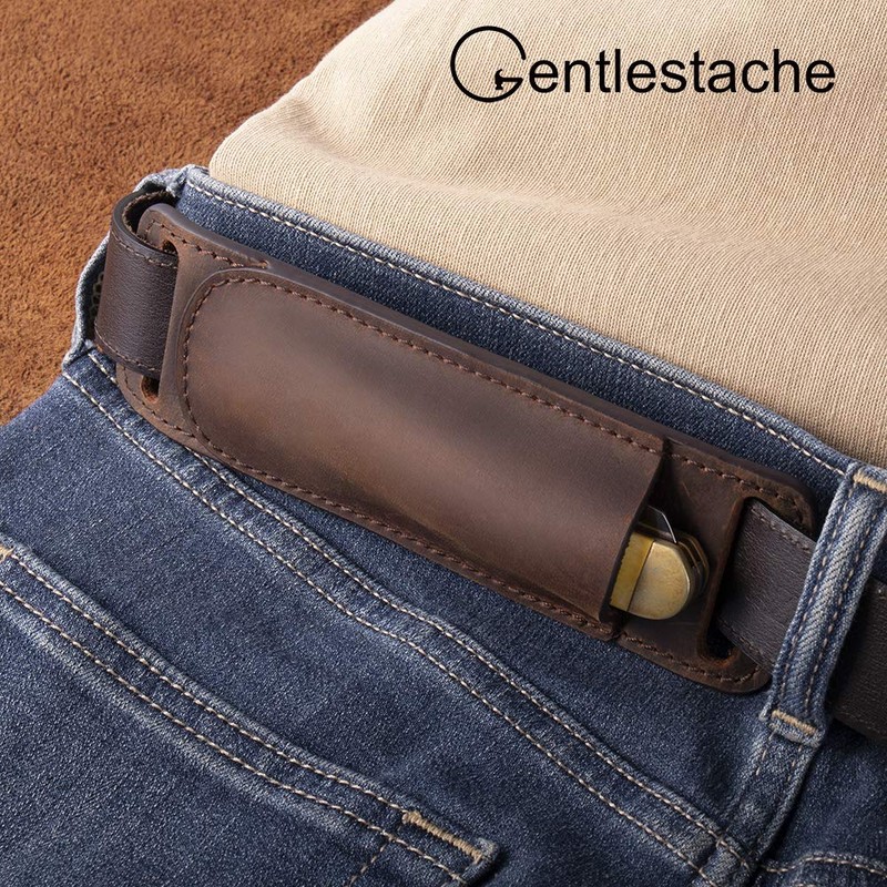 Gentlestache Leather Knife Sheaths for Belt, Knife Holster, Pocket Knife