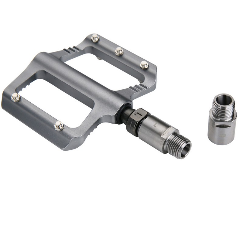 1 Pair Steel Bike Pedal Extenders Bicycle Pedal Spacers for