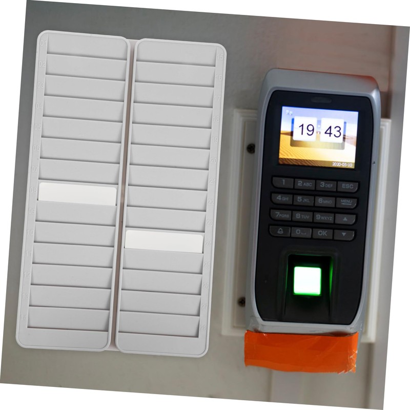 SHINEOFI Rack 28 Pocket Slots Wall Mounted Holder Employee Attendance
