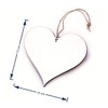Dekolando Home Accessories Heart Plaque Engraved Toilet Door Sign 13
